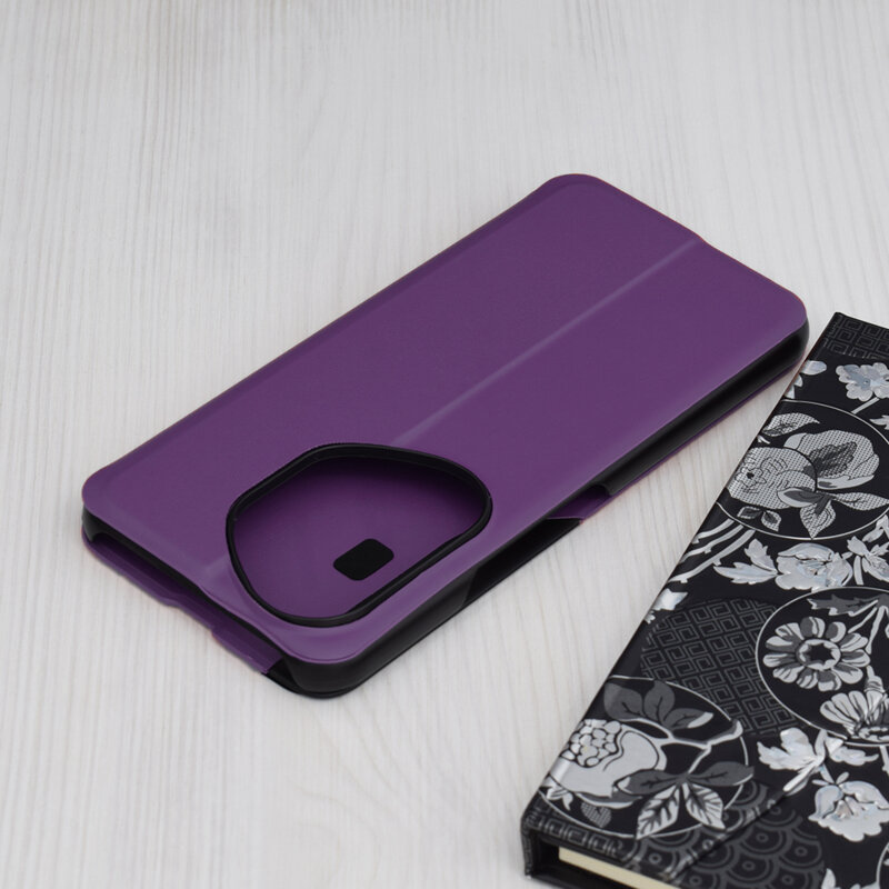 Husa Honor 400 Pro Eco Leather View flip tip carte, mov