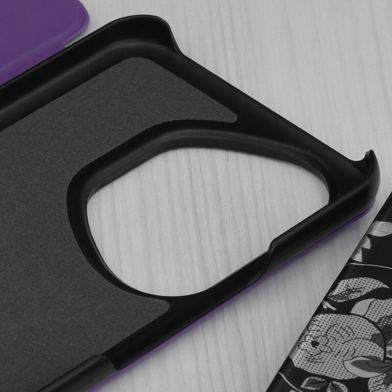 Husa Honor 400 Pro Eco Leather View flip tip carte, mov