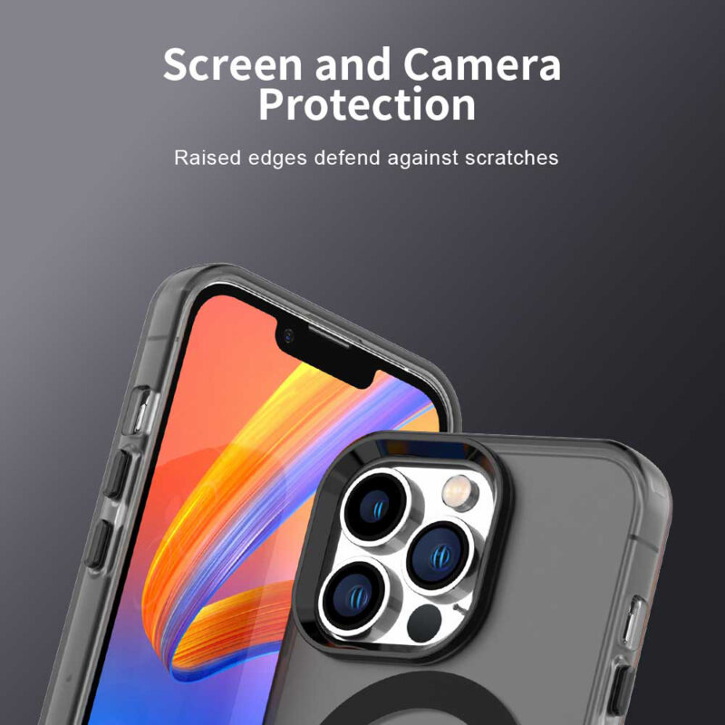 Husa iPhone 13 Pro Max Techsuit CandyCase MagSafe, negru