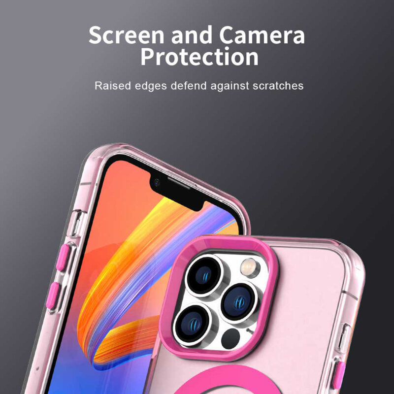 Husa iPhone 13 Pro Max Techsuit CandyCase MagSafe, roz