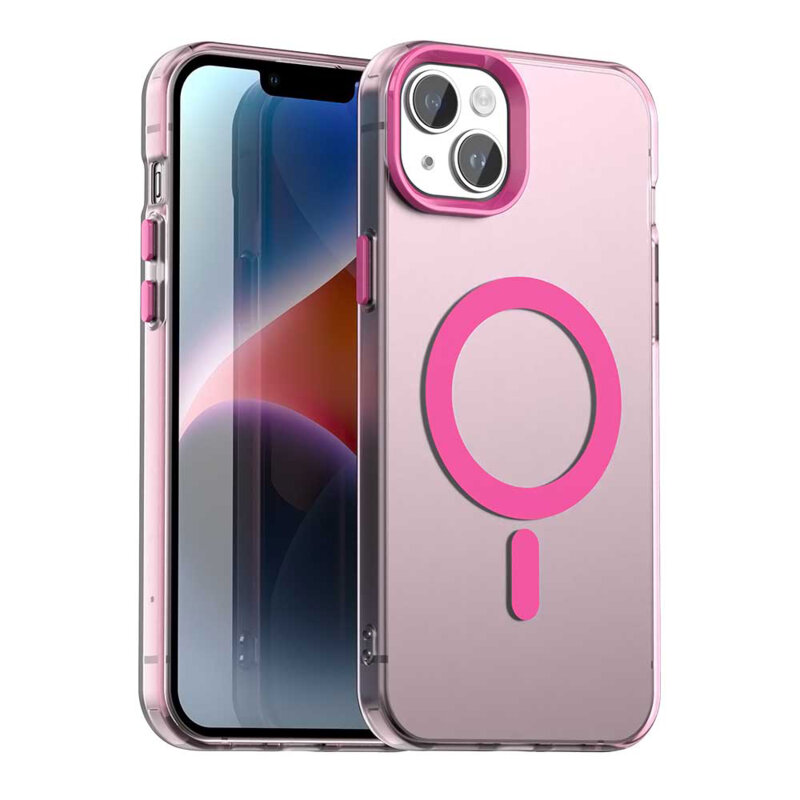 Husa iPhone 14 Techsuit CandyCase MagSafe, roz