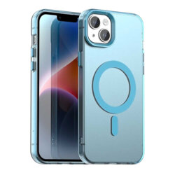 Husa iPhone 14 Techsuit CandyCase MagSafe, albastru
