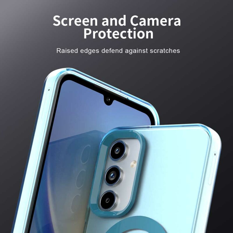 Husa Samsung Galaxy A55 5G Techsuit CandyCase MagSafe, albastru