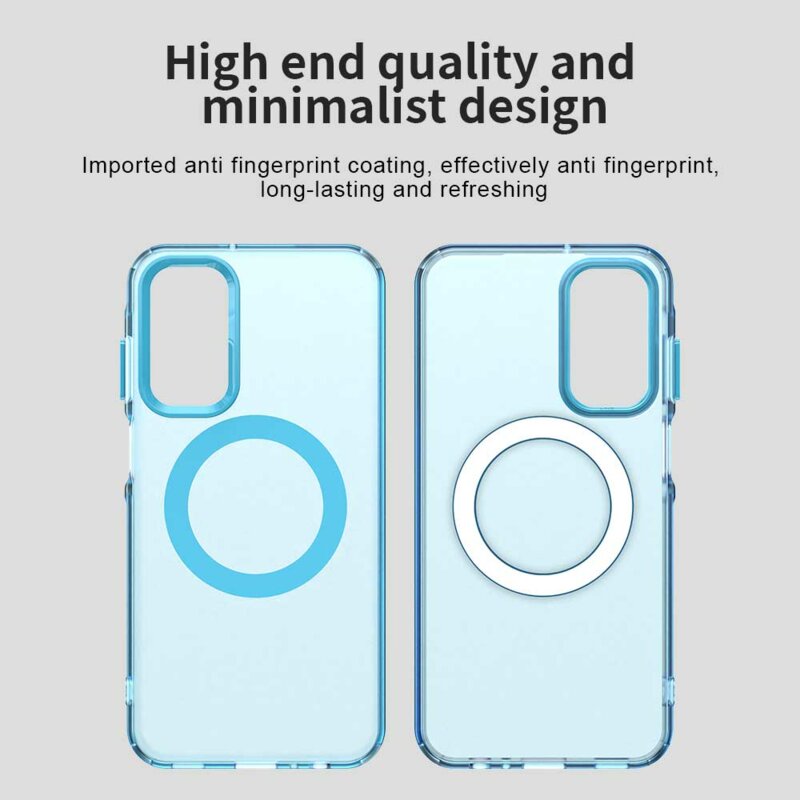 Husa Samsung Galaxy A55 5G Techsuit CandyCase MagSafe, albastru