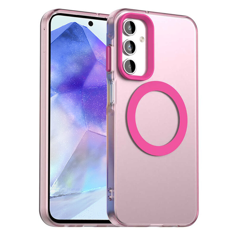 Husa Samsung Galaxy A55 5G Techsuit CandyCase MagSafe, roz
