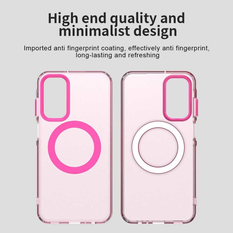 Husa Samsung Galaxy A55 5G Techsuit CandyCase MagSafe, roz