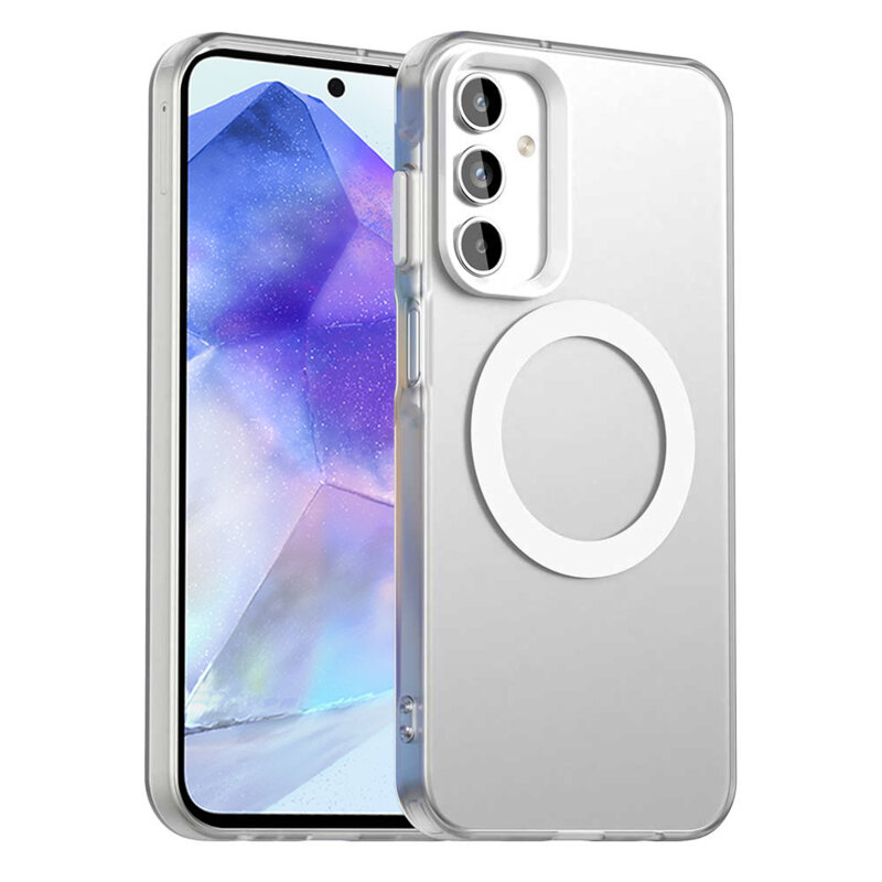 Husa Samsung Galaxy A55 5G Techsuit CandyCase MagSafe, alb
