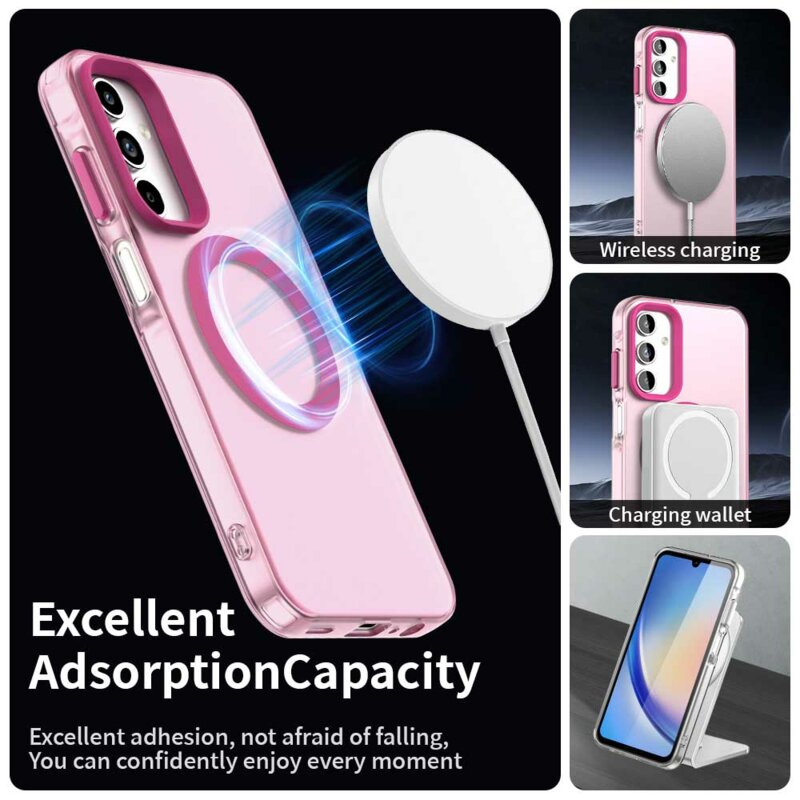 Husa Samsung Galaxy A35 5G Techsuit CandyCase MagSafe, roz