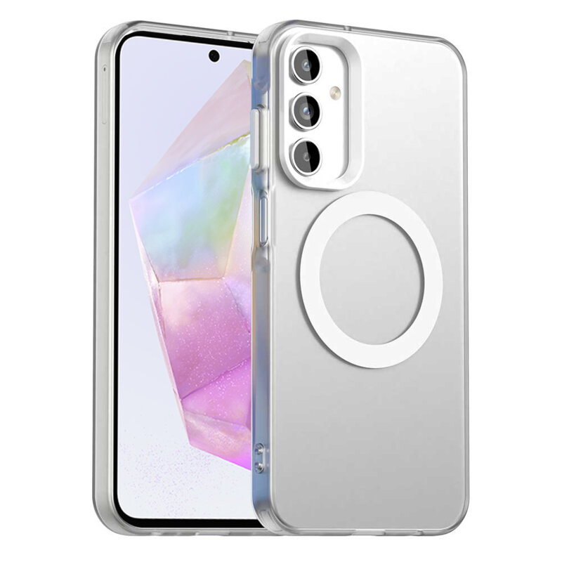 Husa Samsung Galaxy A35 5G Techsuit CandyCase MagSafe, alb
