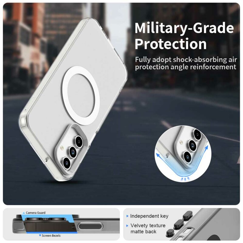 Husa Samsung Galaxy A35 5G Techsuit CandyCase MagSafe, alb