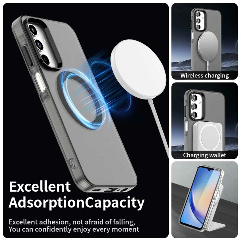 Husa Samsung Galaxy A35 5G Techsuit CandyCase MagSafe, negru