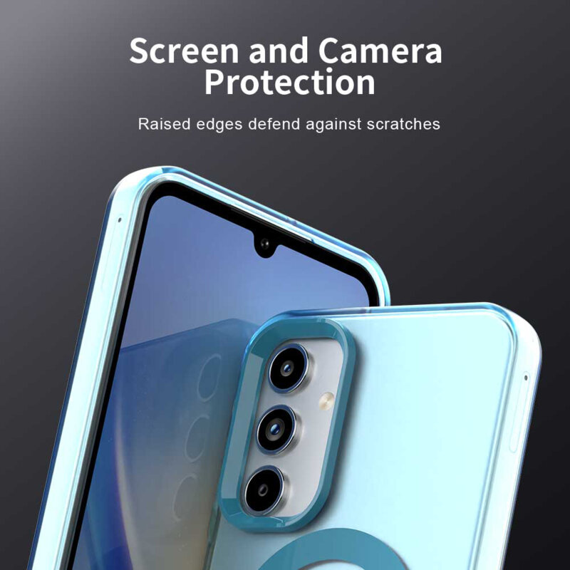 Husa Samsung Galaxy A15 4G Techsuit CandyCase MagSafe, albastru