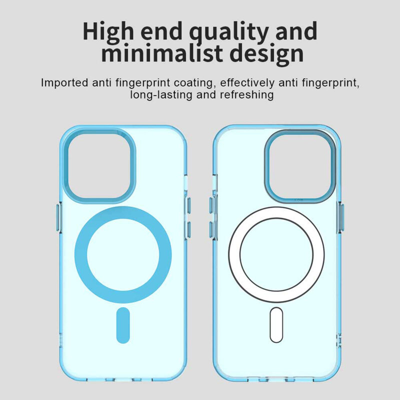 Husa iPhone 14 Pro Techsuit CandyCase MagSafe, albastru