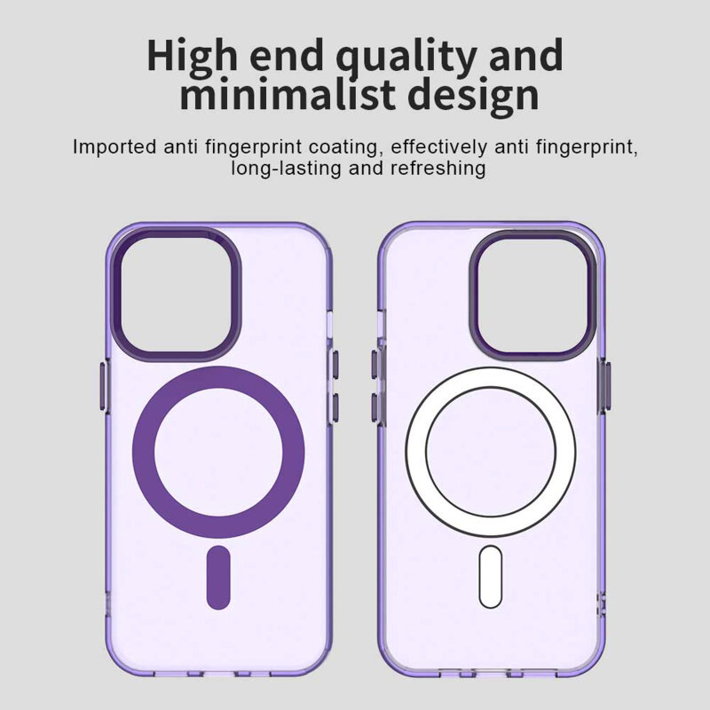 Husa iPhone 14 Pro Techsuit CandyCase MagSafe, mov