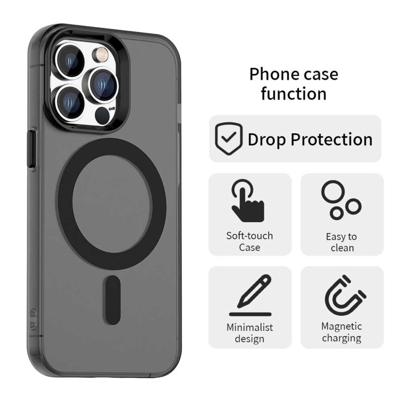 Husa iPhone 14 Pro Max Techsuit CandyCase MagSafe, negru