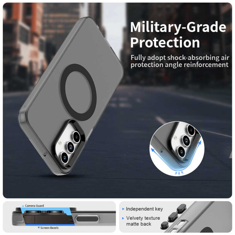 Husa Samsung Galaxy A15 4G Techsuit CandyCase MagSafe, negru