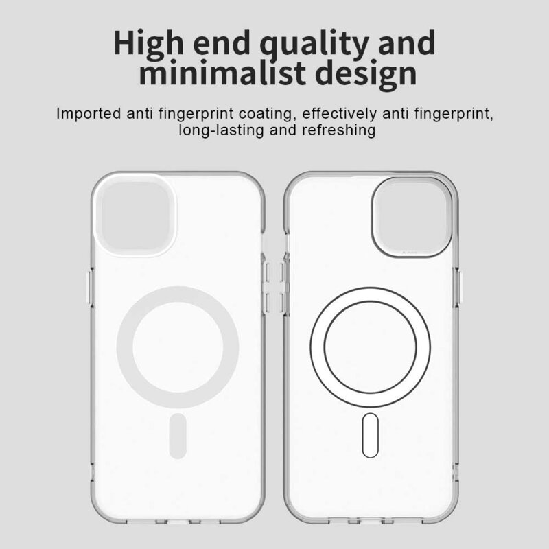 Husa iPhone 15 Techsuit CandyCase MagSafe, alb
