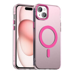 Husa iPhone 15 Plus Techsuit CandyCase MagSafe, roz