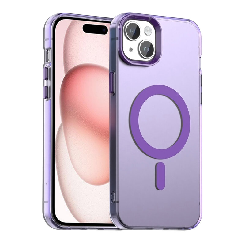 Husa iPhone 15 Plus Techsuit CandyCase MagSafe, mov