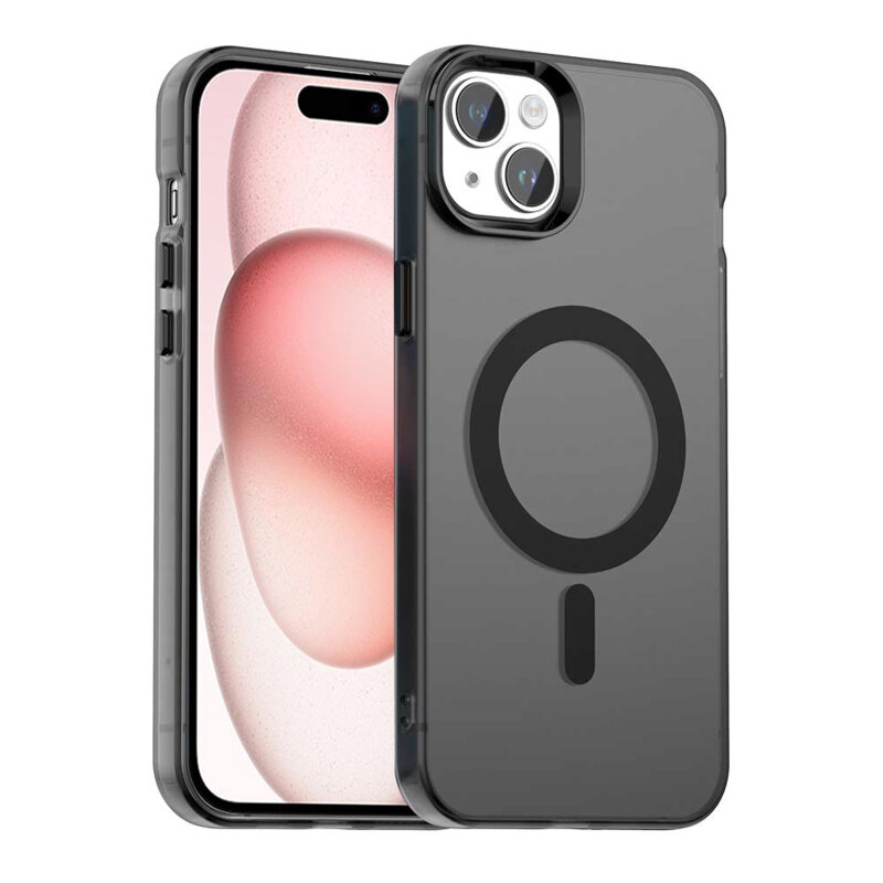 Husa iPhone 15 Plus Techsuit CandyCase MagSafe, negru