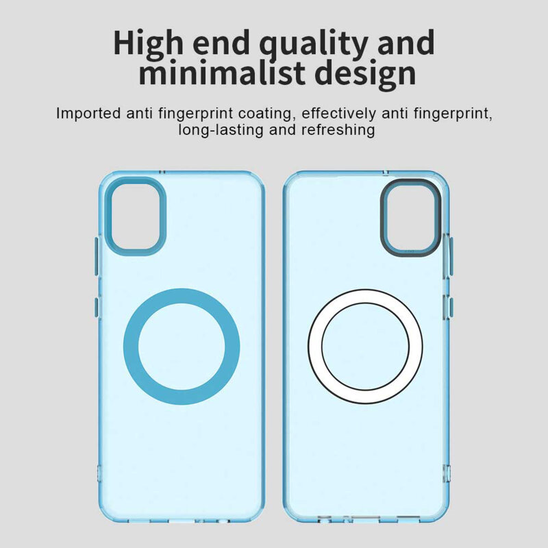 Husa Samsung Galaxy A05 Techsuit CandyCase MagSafe, albastru