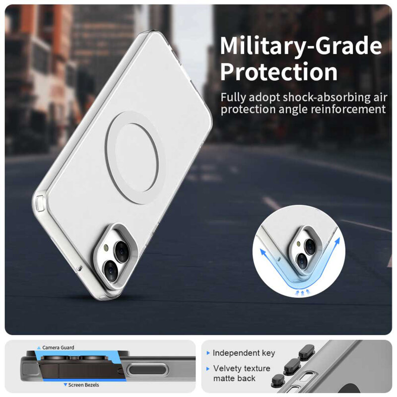 Husa Samsung Galaxy A05 Techsuit CandyCase MagSafe, alb