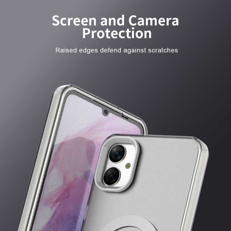 Husa Samsung Galaxy A05 Techsuit CandyCase MagSafe, alb