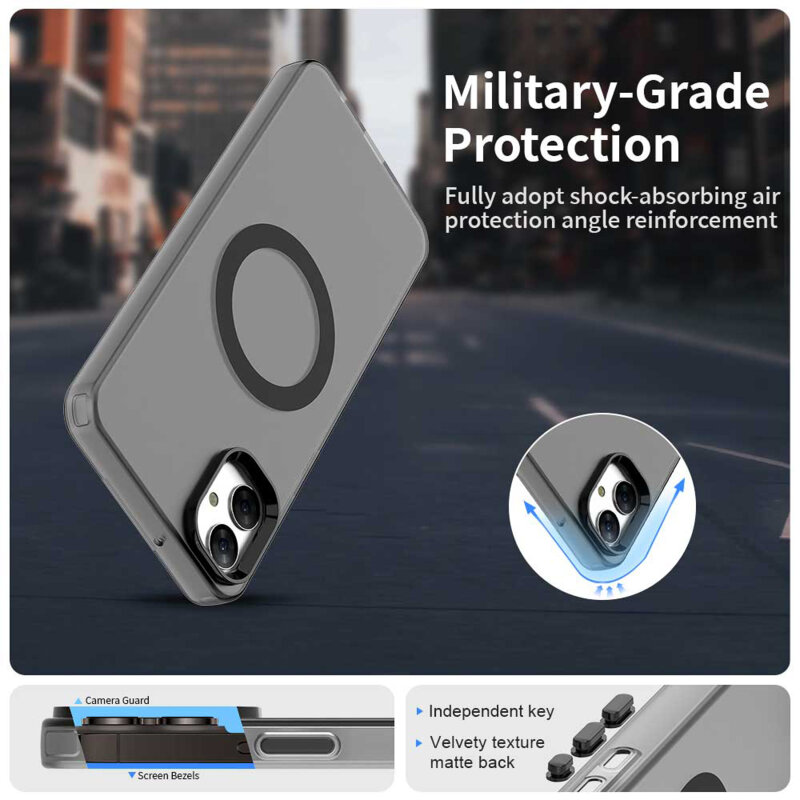 Husa Samsung Galaxy A05 Techsuit CandyCase MagSafe, negru