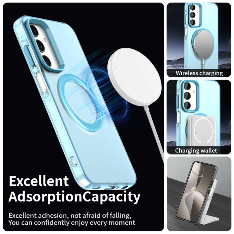 Husa Samsung Galaxy A25 5G Techsuit CandyCase MagSafe, albastru