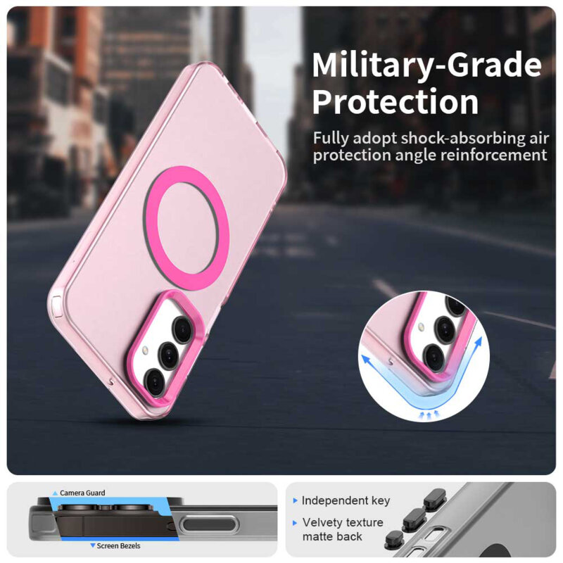 Husa Samsung Galaxy A25 5G Techsuit CandyCase MagSafe, roz