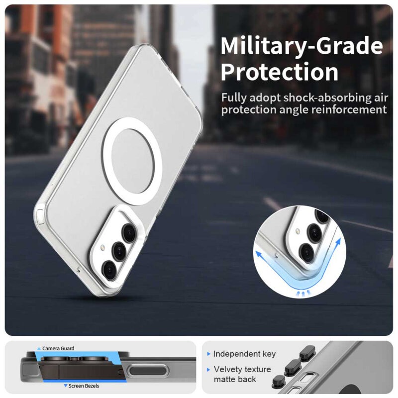 Husa Samsung Galaxy A25 5G Techsuit CandyCase MagSafe, alb