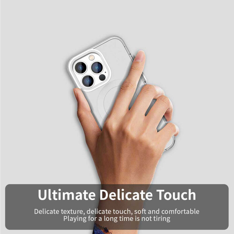 Husa iPhone 14 Pro Techsuit CandyCase MagSafe, alb