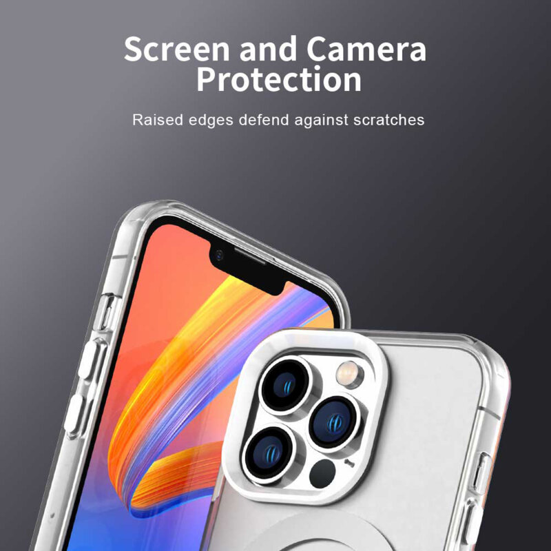 Husa iPhone 14 Pro Techsuit CandyCase MagSafe, alb