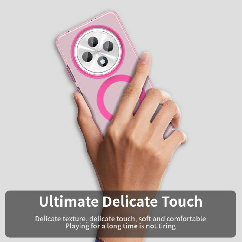 Husa Oppo A60 5G Techsuit CandyCase MagSafe, roz