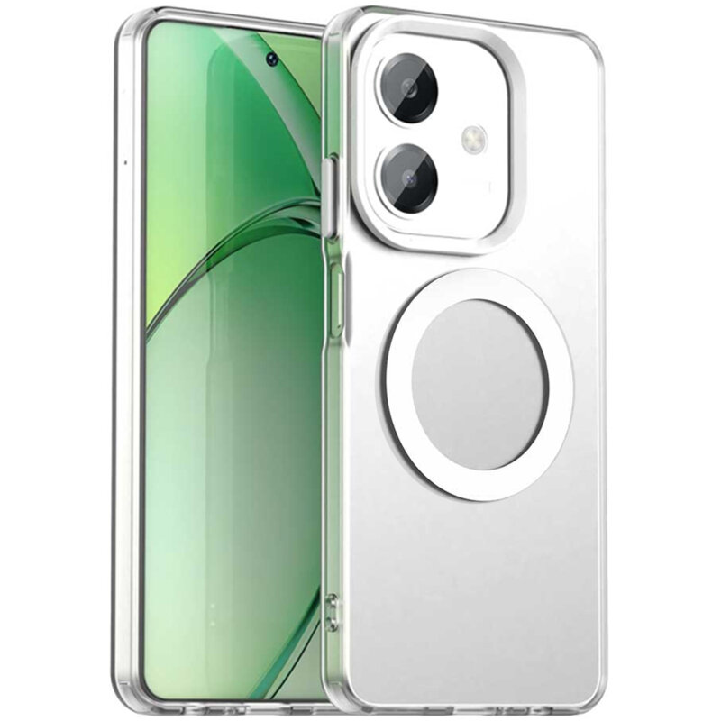 Husa Oppo A60 5G Techsuit CandyCase MagSafe, alb