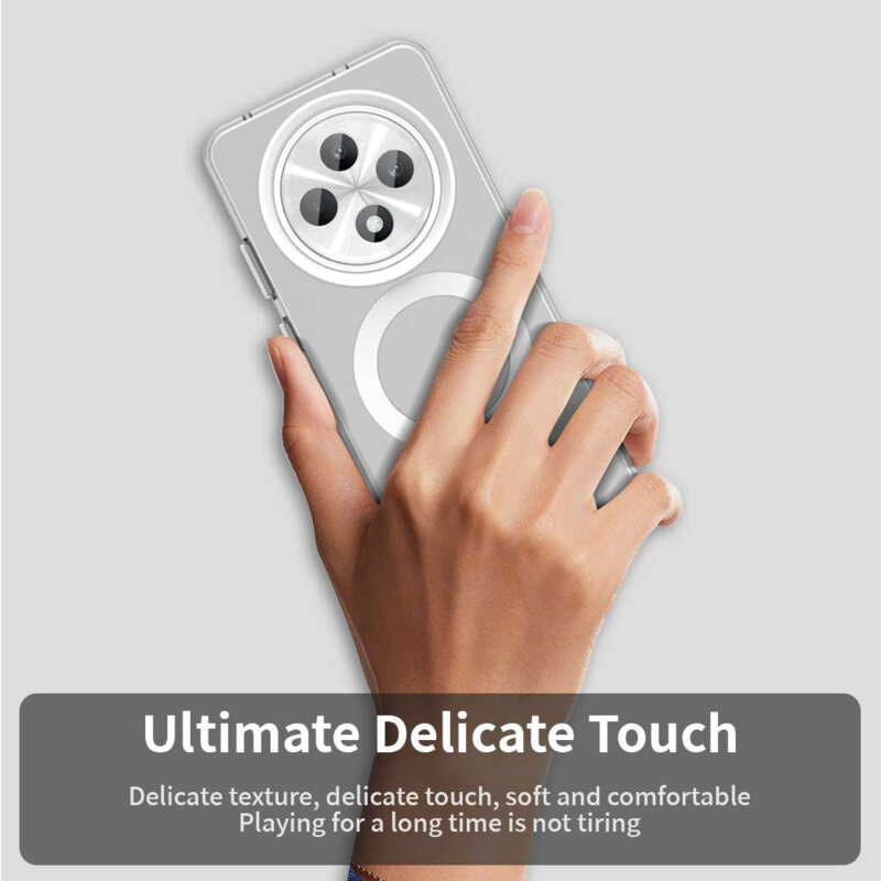 Husa Oppo A60 5G Techsuit CandyCase MagSafe, alb