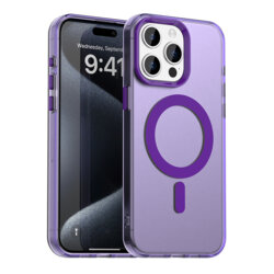 Husa iPhone 15 Pro Techsuit CandyCase MagSafe, mov