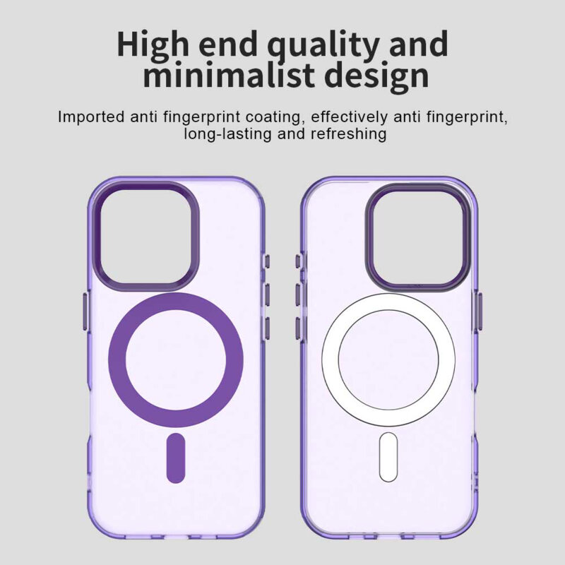 Husa iPhone 15 Pro Techsuit CandyCase MagSafe, mov
