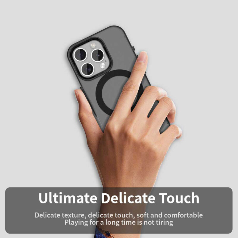 Husa iPhone 15 Pro Techsuit CandyCase MagSafe, negru