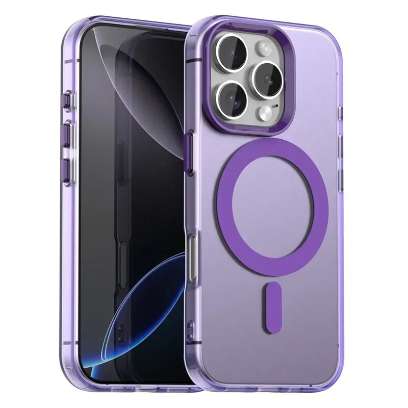 Husa iPhone 16 Pro Techsuit CandyCase MagSafe, mov