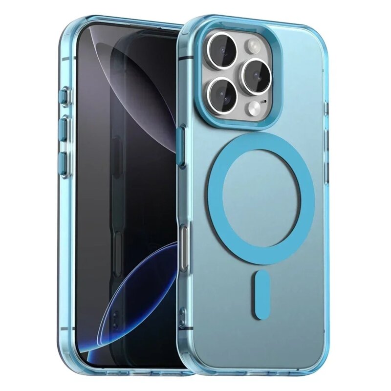Husa iPhone 16 Pro Techsuit CandyCase MagSafe, albastru
