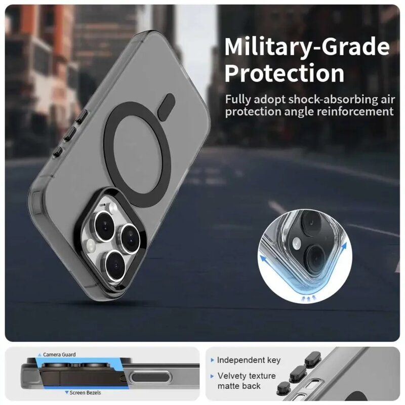 Husa iPhone 16 Pro Techsuit CandyCase MagSafe, roz