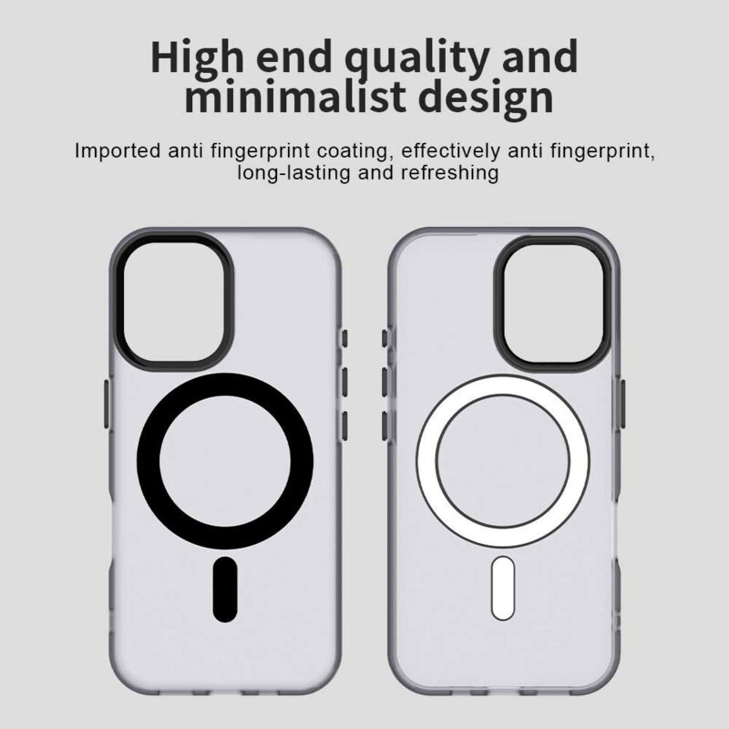 Husa iPhone 16 Techsuit CandyCase MagSafe, negru