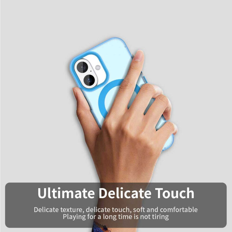 Husa iPhone 16 Plus Techsuit CandyCase MagSafe, albastru