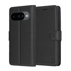 Husa Google Pixel 10 Techsuit Leather Folio, negru