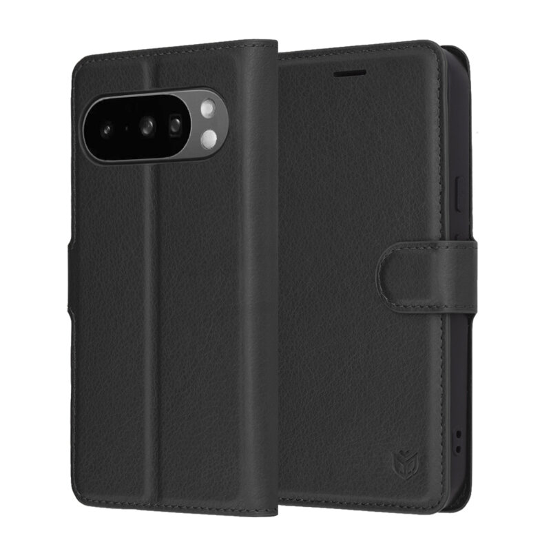 Husa Google Pixel 10 Pro Techsuit Leather Folio, negru