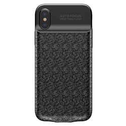 Husa Cu Baterie iPhone XS 3500 mAh Baseus Plaid - Negru