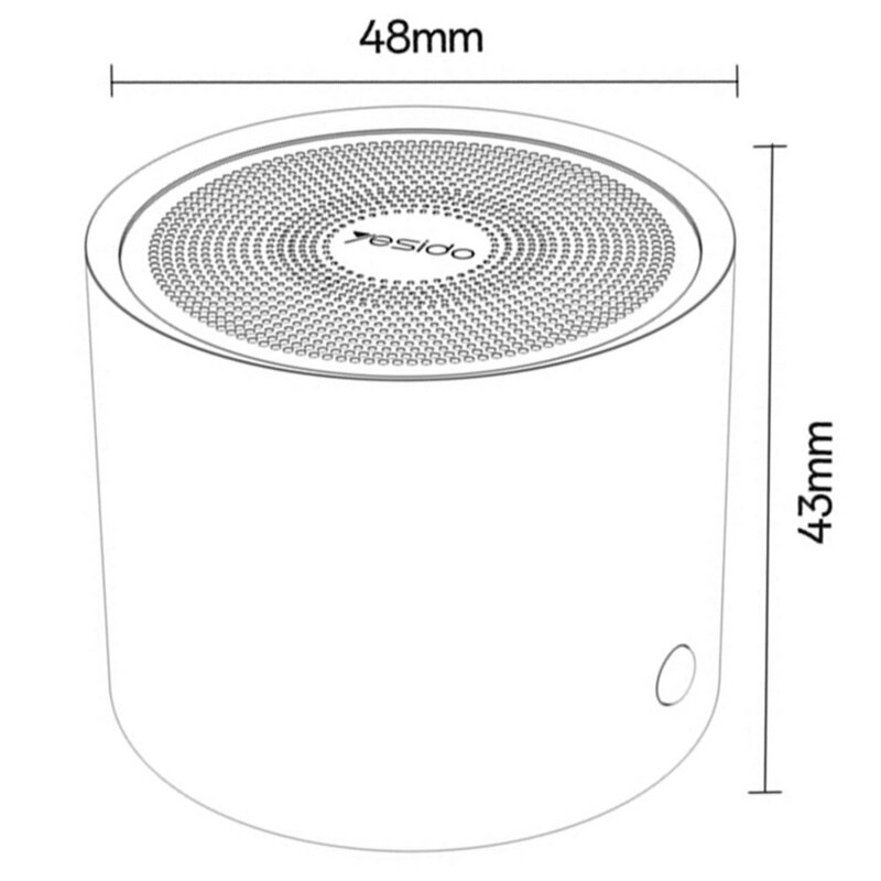 Boxa portabila Bluetooth mini, Yesido, 700mAh, YSW30, negru