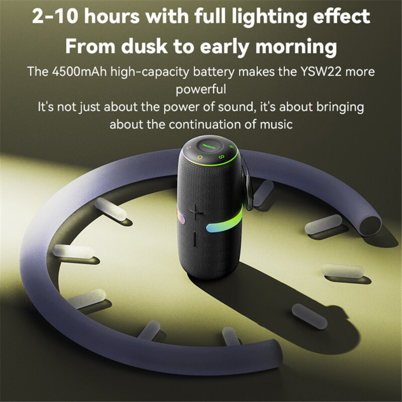 Boxa Bluetooth TWS portabila Yesido, 4500mAh, YSW22, negru