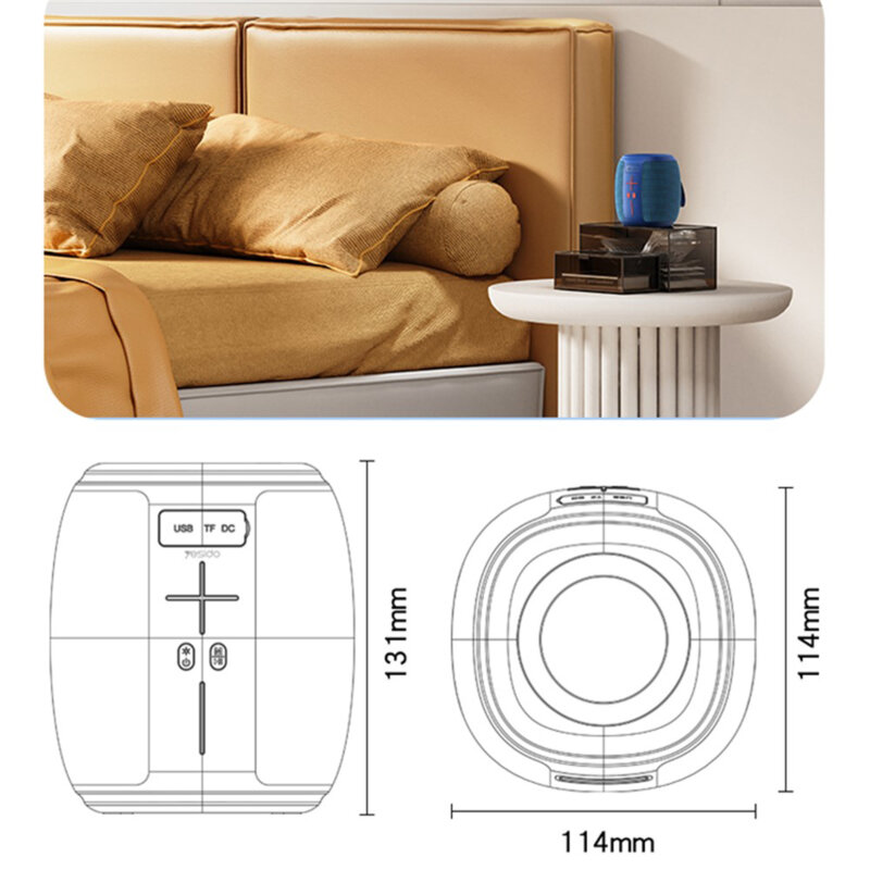 Boxa portabila Bluetooth 5.1 Yesido, 1200mAh, albastru, YSW14